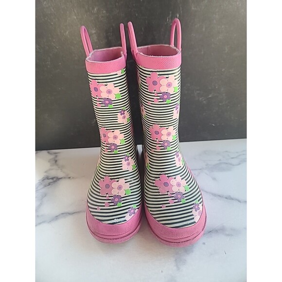 Lily & Dan Girls Pull Handle Rain Boots - Picture 1 of 10